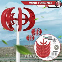 10000W 4&5Blades Wind Turbine Generator Auto Windward Lantern Vertical Axis 24V