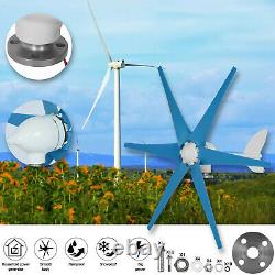 10000W AC 24V Flange Wind Turbine Generator Horizontal Axis Wind Power 6-Blades