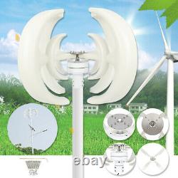 10000W Max 12V Vertical Axis Lantern Wind Turbine Generator 4 Blades Home Power