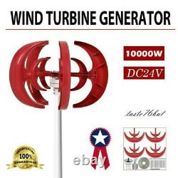 10000W Max Power 4 Blades DC 24V Wind Turbine Generator Kit W Charge Controller