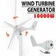 10000w Wind Turbine Generator 5 Blades Charger Controller Windmill Power Ac 12v