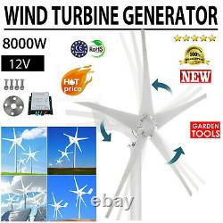 10000W Wind Turbine Generator Unit 5 Blades DC 12V With Power Charge Controller/