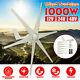 1000w 6 Blades Dc 12/24/48v Horizontal Wind Turbine Generator Charge Controller