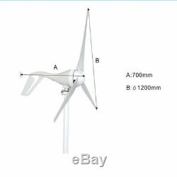 100W 12V Wind Turbine Generators Kit with Charge Controller Boat House Garden US
