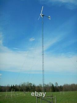 10kW Bergey Wind Turbine on 100 foot Lattice Tower
