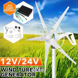 12/24V 800W 5 Blades Wind Turbine Generator Windmill Power Charge Controller Kit