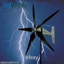 12 Volt 2000 Watt Missouri Raptor G5 79 Inch Dia 5 Blade Freedom Wind Turbine
