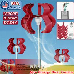 12000W DC 24V 5 Blades Gourd Wind Turbine Generator Wind Power Vertical Axis