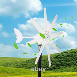 12000W Wind Turbine Generator Kit 8 Blades Windmill 24V Controller Quiet