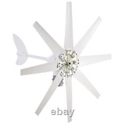 12000W Wind Turbine Generator Kit 8 Blades Windmill 24V Controller Quiet