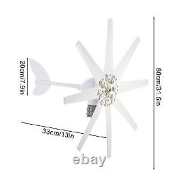 12000W Wind Turbine Generator Kit 8 Blades Windmill 24V Controller Quiet