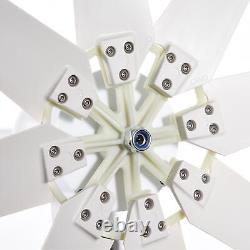 12000W Wind Turbine Generator Kit 8 Blades Windmill DC 24V Charger Controller