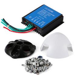 1200W 5 Blades Wind Turbine Generator DC 12V Charger Controller Home Power Kit