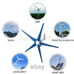 1200W Max Power 5 Blade DC 24V Wind Turbine Generator Kit With Charge Controller