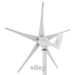 1200W Wind Turbine Generator Unit 5 Blades DC 12V With Power Charge Controller