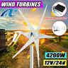 12v/24v 3700with4200w 3/5 Blades Wind Turbine Generator Power Charge