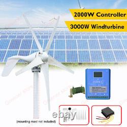 12V 3000W Wind Turbine Generator + 2000W Solar Wind Hybrid Boost MPPT Controller