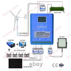 12V 3000W Wind Turbine Generator + 2000W Solar Wind Hybrid Boost MPPT Controller