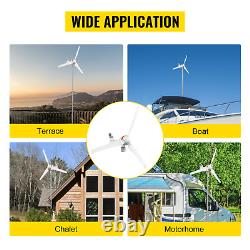 12V/AC Wind Turbine Generator Kit With Wind Solar Controller 3 Blades Auto Adjust
