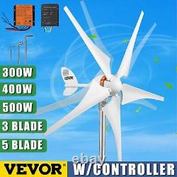 12V Wind Turbine Generator 300W-500W With Controller 5 Blades Small Wind Turbine