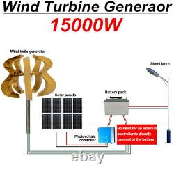 15000W AC 24V 5 Blades Gourd Wind Turbine Generator Vertical Axis Wind Power