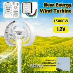 15000W DC 24V 4-Blades Lantern Wind Turbine Generator Vertical Axis Wind Power