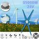 15000w Dc 24v 6-blades Flange Wind Turbine Generator Horizontal Axis Wind Power