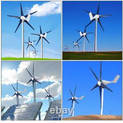 1500W 5Blades Wind Turbines Generator Horizontal 12V Windmill WithCharge Controlle