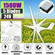 1500w Max Power 5 Blades Dc 24v Wind Turbine Generator Kit With Charge Controller