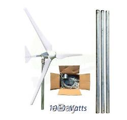 1KWith1000w Wind Turbine 48V Generator Mast Kit Boat UK Stock OffGrid Power Energy