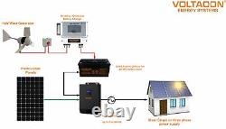 1kW Wind Turbine 24V Battery Charger with 3kW Inverter 230VAC Off Grid