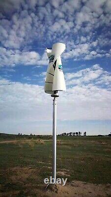 2000W Vertical Axis Wind Turbine 48V 96V 220V Helix Maglev Wind Power Generator