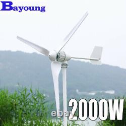 2000W Wind Turbine Kit Low Wind Speed Horizontal Wind Generator 24V 48V for Home