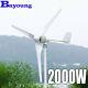 2000w Wind Turbine Kit Low Wind Speed Horizontal Wind Generator 24v 48v For Home
