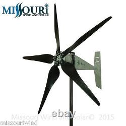 24 Volt 2000 Watt Missouri Raptor G5 79 Inch Dia 5 Blade Freedom Wind Turbine