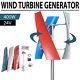24v Dc 400w 3-blades Helix Wind Turbine Generator Vertical Axis Wind Power Set