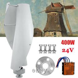 24V DC Wind Turbine Generator Home Power Kit Charge Controller 2-Blade 400W