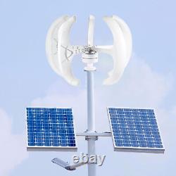 24V Vertical Axis Wind Power Turbine Generator Controller Home Windmill White