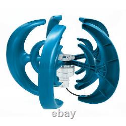 24V Windkraftanlage Windrad Windturbine Windgenerator 4000W Blau DE Garten Außen