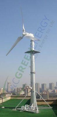 2kW Wind Generator System Grid-Tie Wind Turbine Low Wind Speed /w 50' Tower