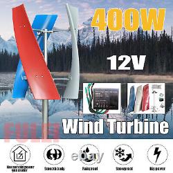 3-Blade Wind Turbine Generator Vertical Wind Power Device with Controller 12V 400W