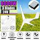3 Blades 8000w Max Power Dc 24v Wind Turbine Generator Kit With Charge Controller