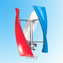 3-Blades Helix Axis Vertical Wind Turbine Wind Generator Windmill & Controller