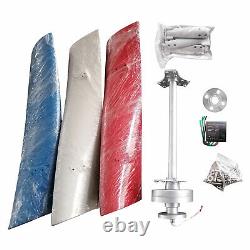 3-Blades Helix Wind Turbine Maglev Generator Vertical Axis Wind Power DC 12/24V