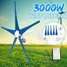 3000w 12/24/48v 3/5 Blades Wind Turbines Generator Horizontal Charge Controller