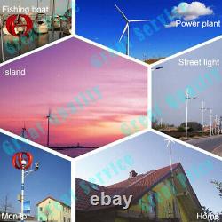 3000W 12V 5 Blades Wind Turbine Generator with Charge Controller Home Power Kit TM