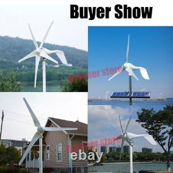 3000W 12V Wind Turbine Generator Home Free Power Kit Charge Controller 5 Blades