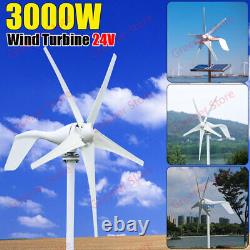 3000W 24V Wind Turbine Generator Kit with Charge Controller Home Wind Power Kit