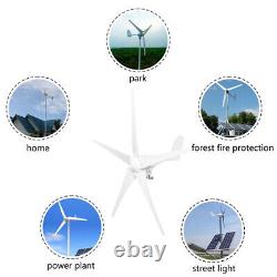 3000W 5 Blades Wind Turbine Generator MPPT Charger Controller Windmill Power 24V