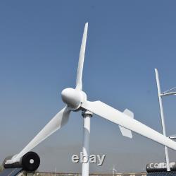 3000W Horizontal Wind Turbine Generator 48V 96V Low Rpm High Efficient Windmill
